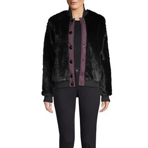 Hunter Refined Faux Fur Bomber Jacket